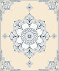 Ornate Floral Mandala Patterned Rug