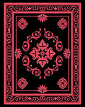 Ornate Filigree Floral Pattern Rug