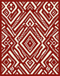 Bold Geometric Tribal Pattern Rug