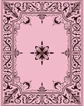 Elegant Floral Scrollwork Decorative Pattern Rug