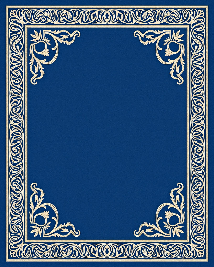 Classic Cream Floral Border Rug