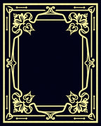 Elegant Floral Border Design Rug