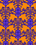 Bold Floral Damask Pattern Rug