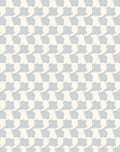 Soft Blue Clover Pattern Rug