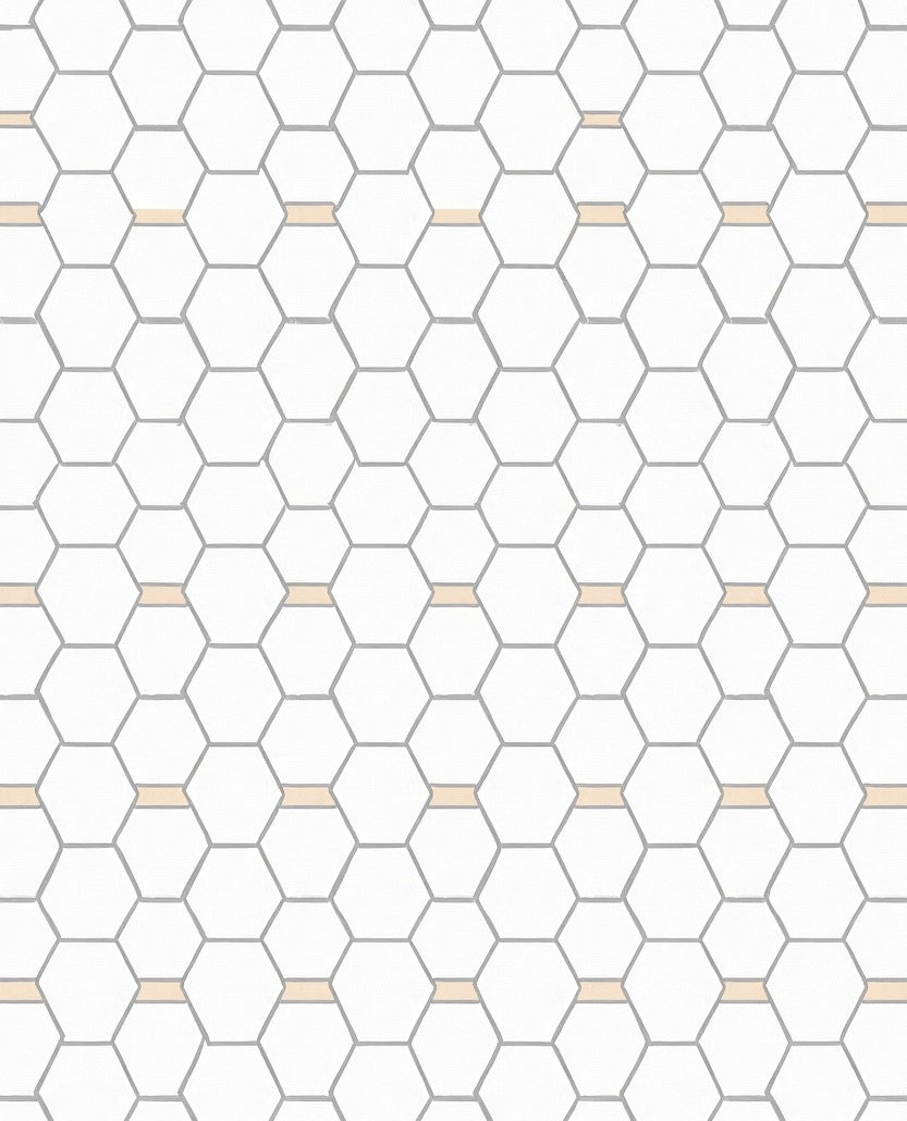 Geometric Hexagonal Pattern Rug