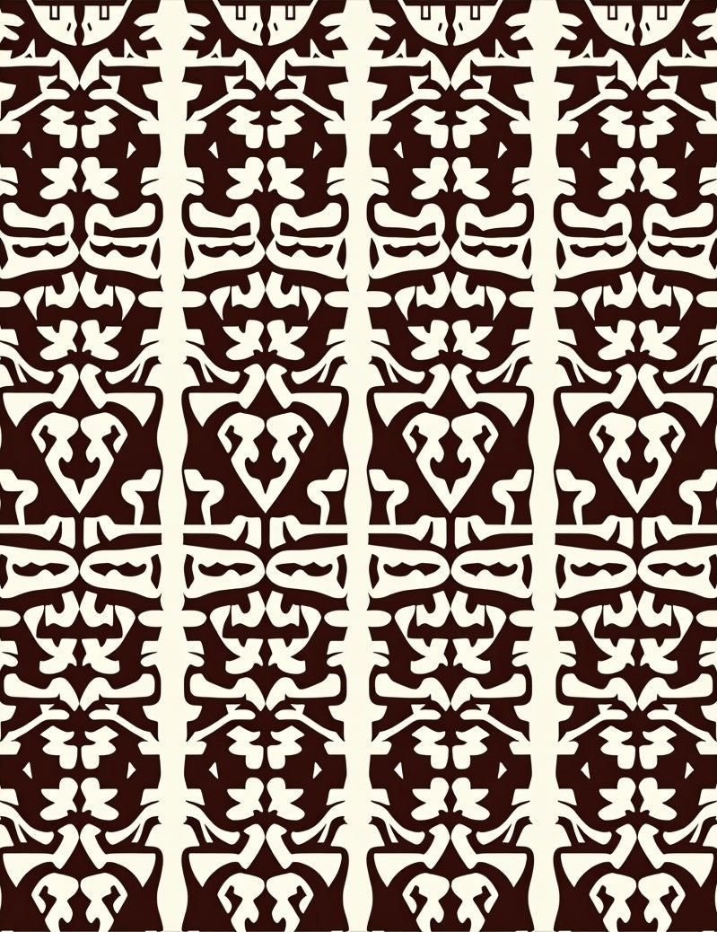 Bold Abstract Symmetry Pattern Rug