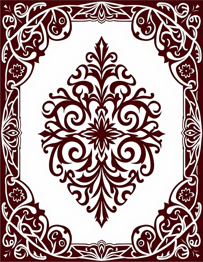 Classic Regal Floral Medallion Pattern Rug
