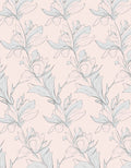 Botanical Sketch Floral Pattern Rug