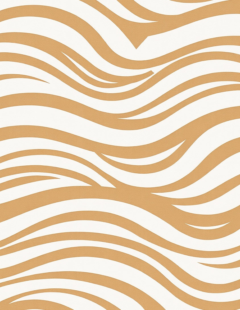 Golden Caramel Swirl Pattern Rug