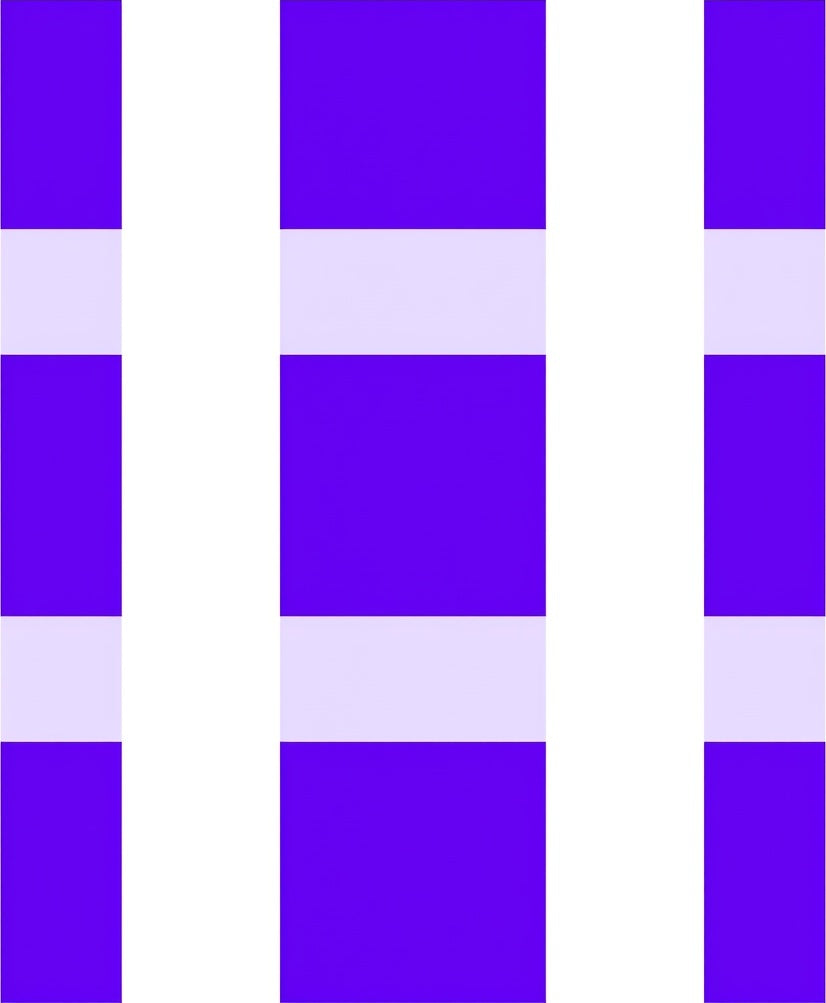 Bold Purple Stripe Modern Rug