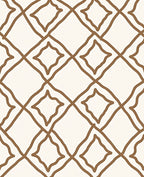 Hand Drawn Diamond Lattice Pattern Rug