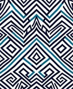 Bold Geometric Maze Pattern Rug