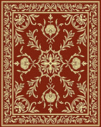 Ornate Floral Damask Pattern Rug