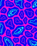 Abstract Blob Outline Pattern Rug