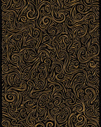 Abstract Golden Swirl Pattern Rug