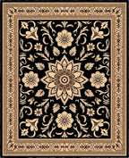 Ornate Floral Vintage Pattern Rug