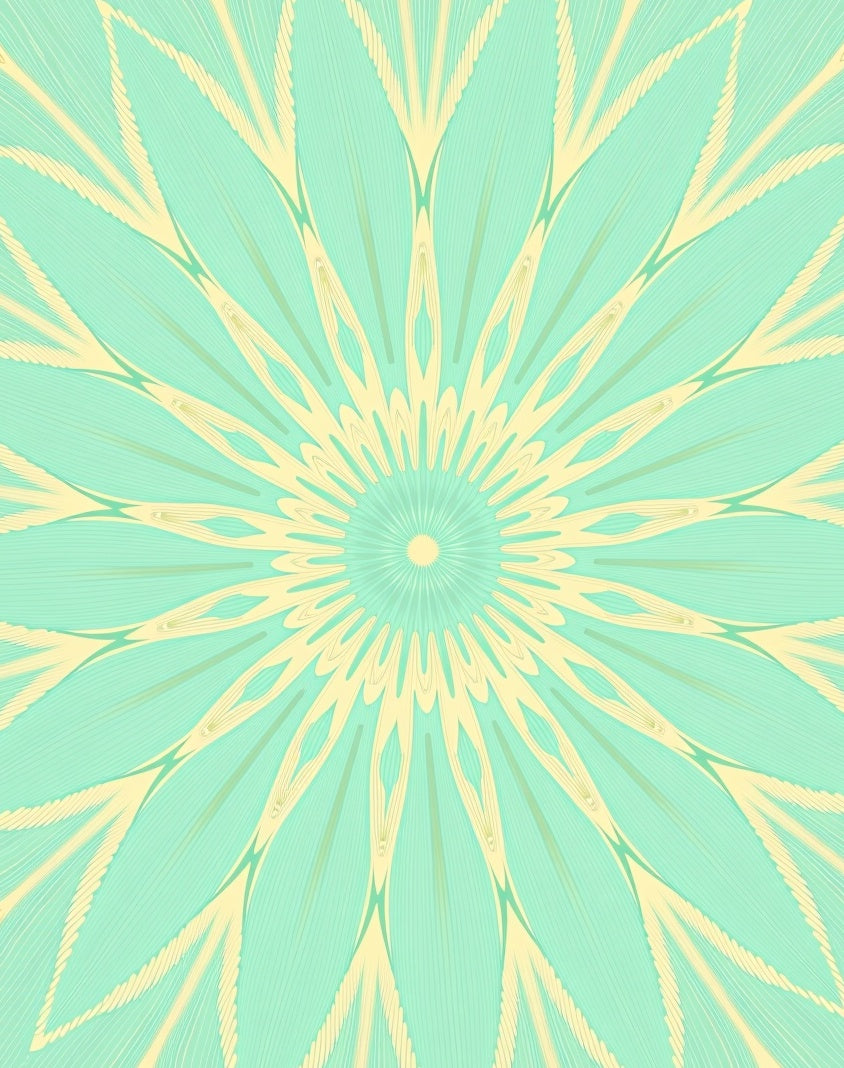 Radiant Geometric Sunburst Pattern Rug
