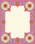 Ornate Floral Leaf Pattern Design Rug