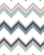 Pastel Chevron Zigzag Pattern Design Rug
