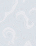 Abstract Swirls Light Blue White Rug