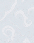 Abstract Swirls Light Blue White Rug