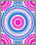 Vibrant Geometric Mandala Pattern Rug