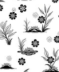 Floral Botanical Line Art Design Rug