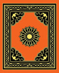 Ornate Floral Border Centerpiece Rug