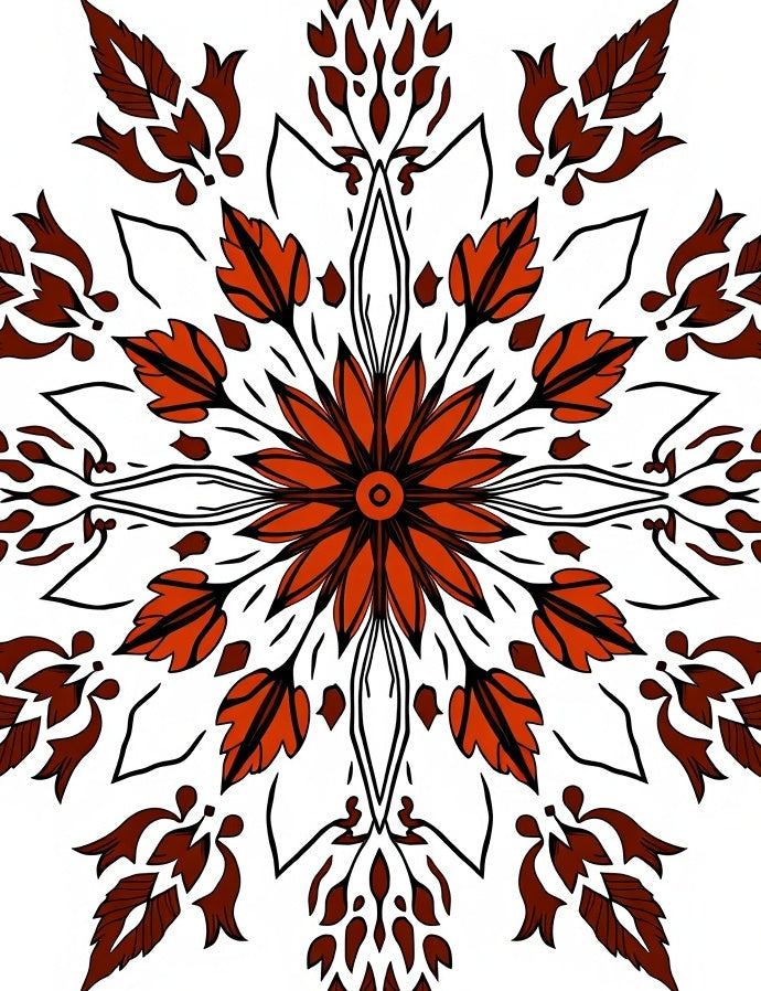 Ornate Floral Medallion Pattern Design Rug