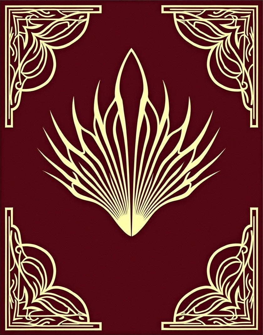 Ornate Fan and Filigree Rug