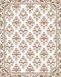 Classic Floral Damask Pattern Rug