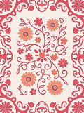 Floral Vine Decorative Pattern Rug