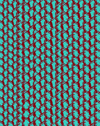 Abstract Chainmail Geometric Pattern Rug