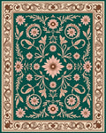 Classic Floral Vine Patterned Rug