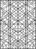 Abstract Intersecting Lines Geometric Pattern Rug