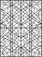 Abstract Intersecting Lines Geometric Pattern Rug