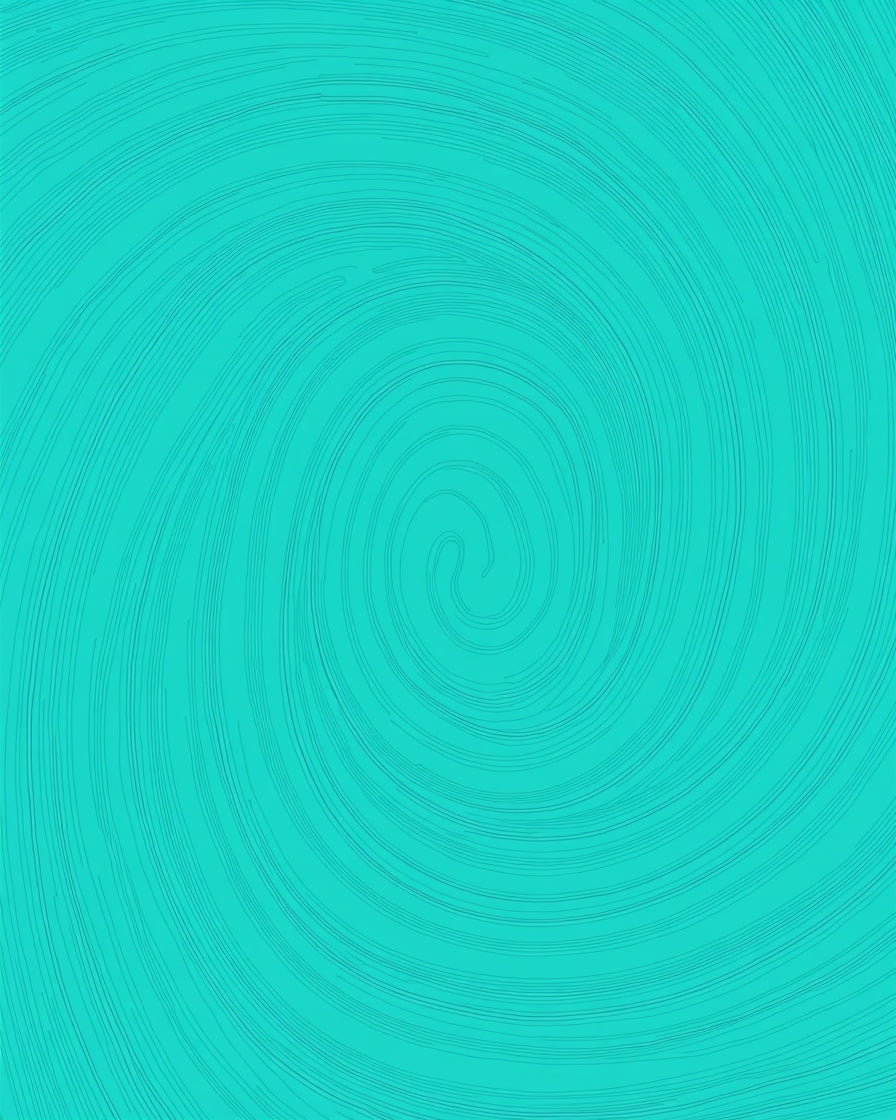 Teal Swirl Pattern Detail Rug