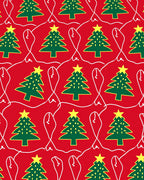 Red Green Christmas Tree Computer Mouse Rug