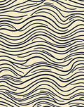Abstract Wavy Contour Pattern Rug