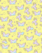 Whimsical Unicorns Stars Pattern Rug