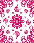 Fuchsia Floral Swirls Pattern Rug