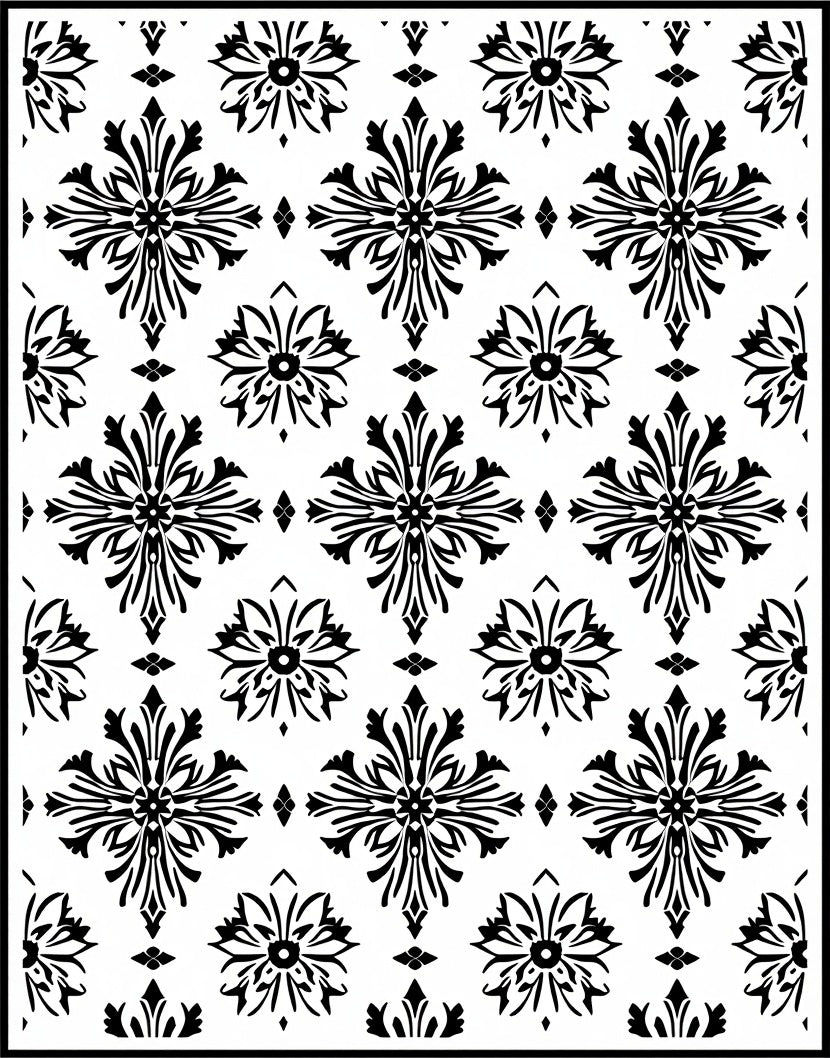 Classic Floral Motif Intricate Pattern Rug