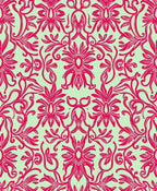 Ornate Floral Scrollwork Pattern Rug