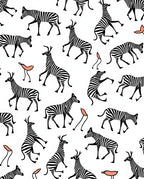 Whimsical Zebra Stripe Pattern Rug