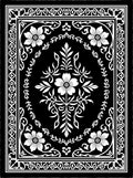 Classic Floral Border Central Medallion Design Rug