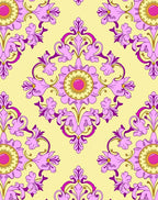 Ornate Floral Pattern With Bright Gemstones Rug