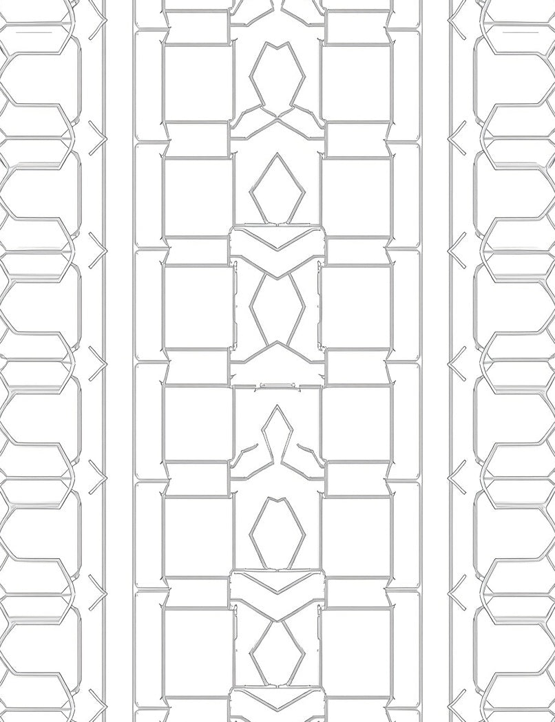 Geometric Intersecting Lines Pattern Rug