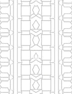 Geometric Intersecting Lines Pattern Rug