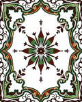 Intricate Floral Mandala Pattern Rug
