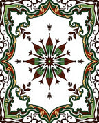 Intricate Floral Mandala Pattern Rug